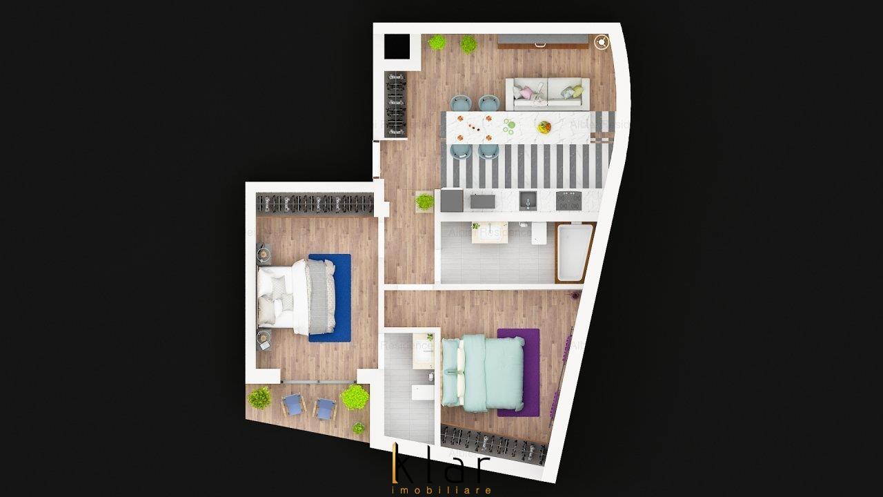 Apartament finisat 3 camere 68mp+balcon Marasti !!!