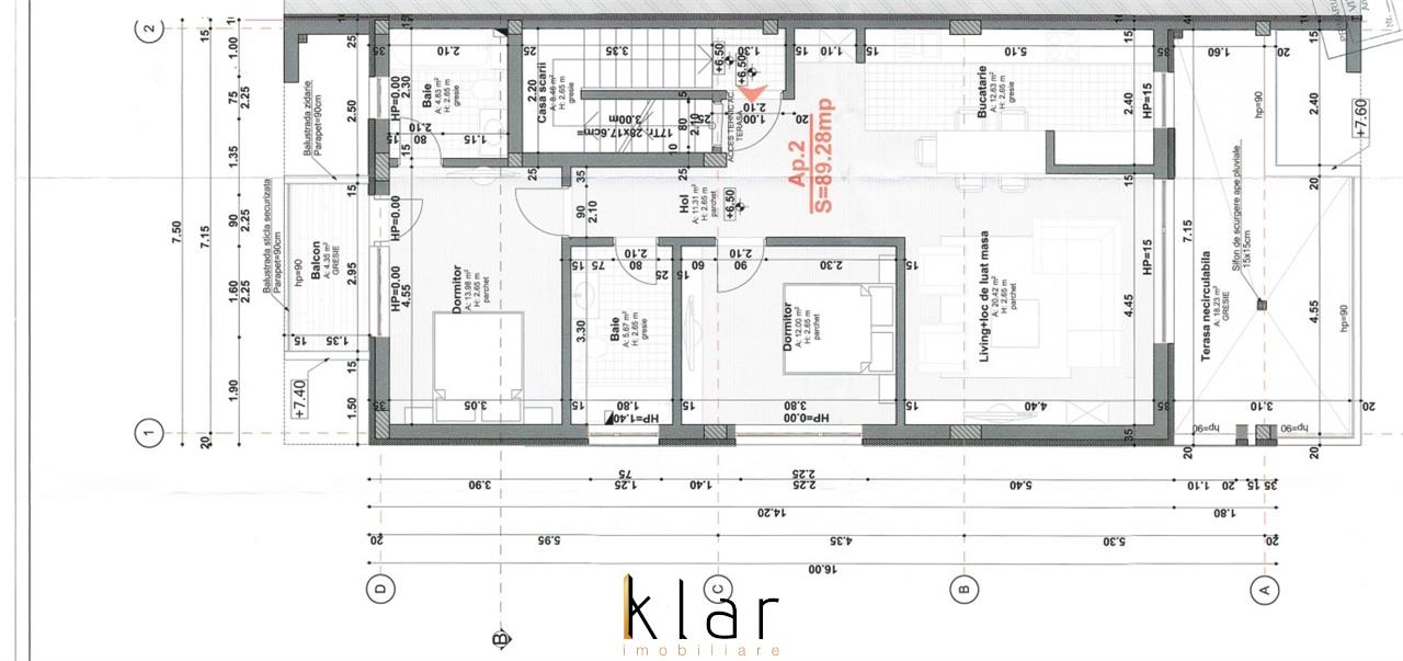Apartament 3 camere 89mp, 2 balcoane,1 terasa 122mp, Intre Lacuri, zona Iulius Mall