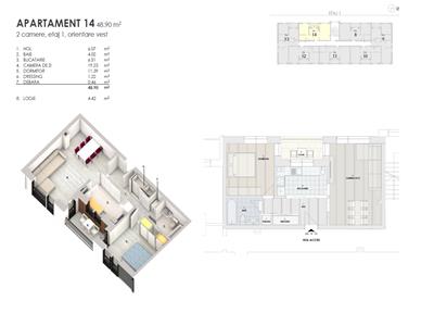 Apartament 2 camere decomandate semifinisat zona Somesului!