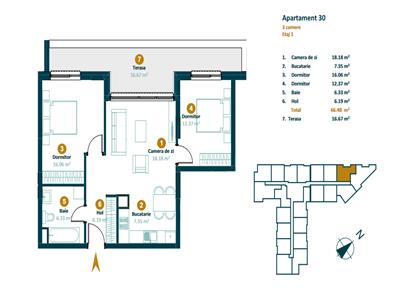 Apartamente cu 3 camere, proiect nou, Intre Lacuri!