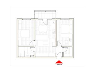 COMISION 0%, Apartament 3 camere, 59mp, balcon, str Porii 7A